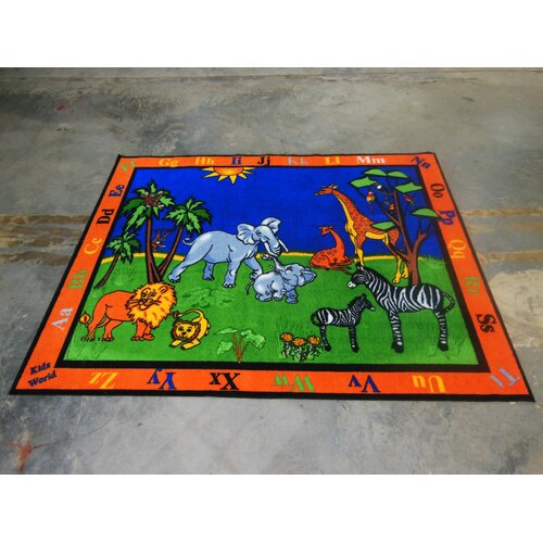 Kids World Safari Animals Kids Rug