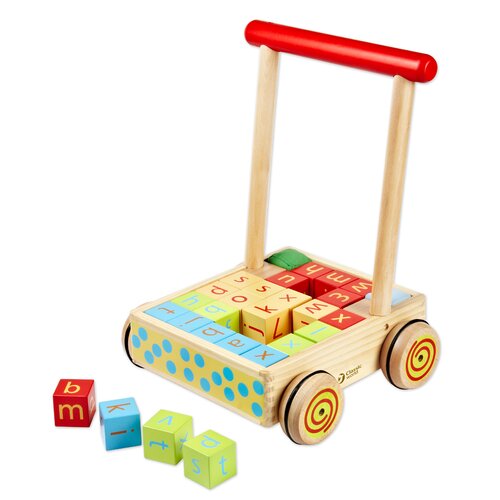 Classic Toy Baby Walker with 28 Blocks