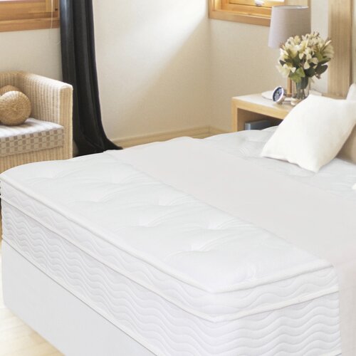 OrthoTherapy 13 Euro Box Top iCoil Mattress and Steel Foundation Set