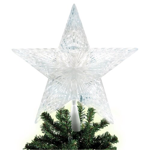 Brite Star 10 Light Pentagram Star LED Tree Topper