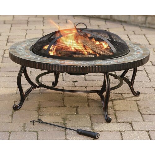 Pleasant Hearth Outdoor Natural Slate Fire Pit