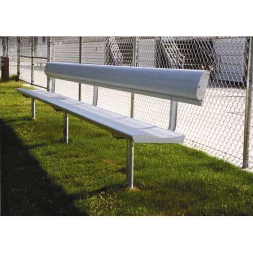 All Star Bleachers 15 W Aluminum Frame Team Bench with Optional Back