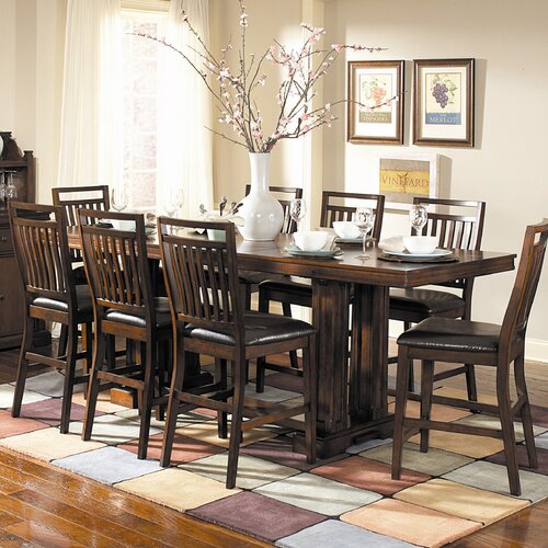 Woodbridge Home Designs Everett 9 Piece Counter Height Dining Set