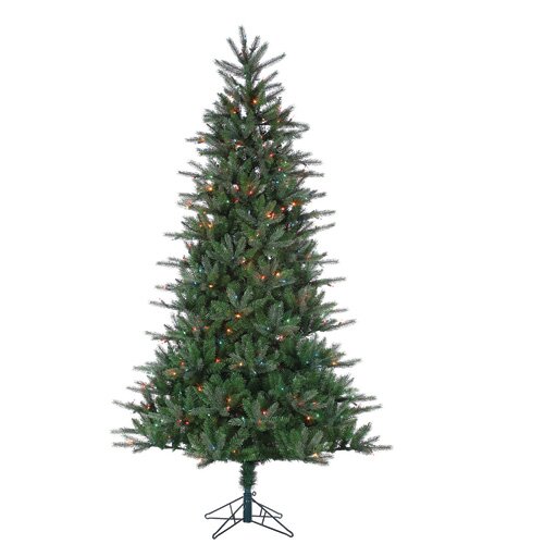 Sterling Inc 7.5 Natural Cut Franklin Spruce Christmas Tree with 500