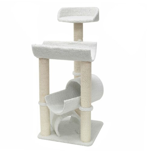 Majestic Pet 44 Bungalow Sherpa Cat Tree