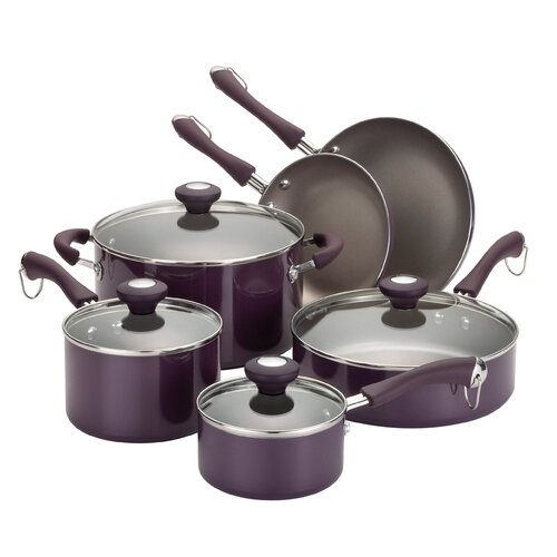 Paula Deen Porcelain Enamel Aluminum 10 Piece Cookware Set