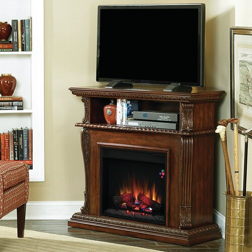 Classic Flame Corinth 42 TV Stand with 23EF031GRP Electric Fireplace