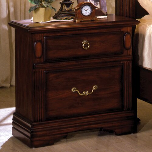 Hokku Designs Tuscan 2 Drawer Nightstand