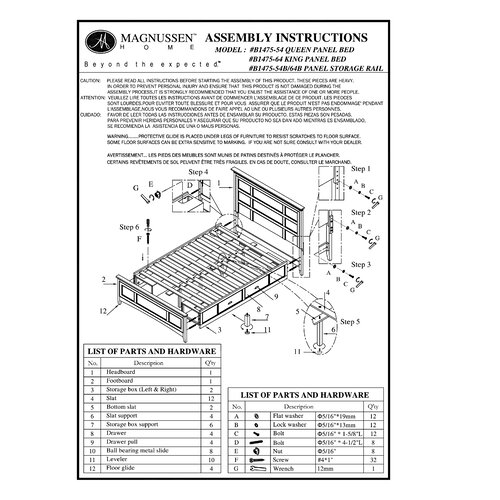 Magnussen Furniture Kentwood Storage Panel Bed