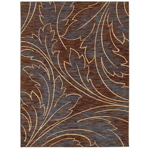 Shaw Rugs Mirabella Acanthus Brown/Blue Rug