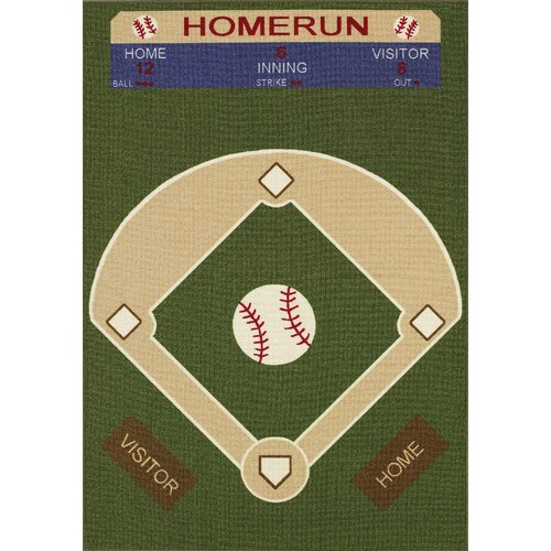 Dalyn Rug Co. All Stars Baseball Ground Kids Rug