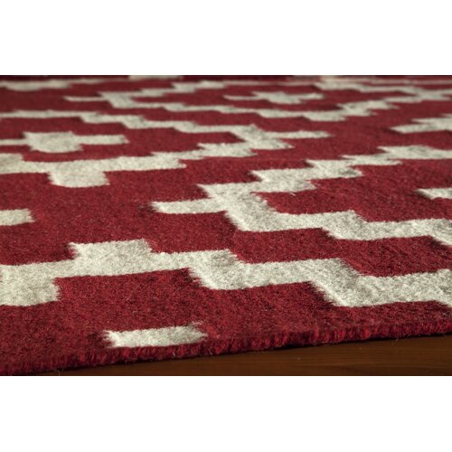 Momeni Laguna Red Geometric Rug