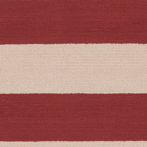 Surya Rug Rain Carnelian/Parchment Striped Rug