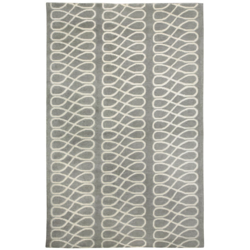 Capel Cococozy Light Charcoal Cream Twirl Rug