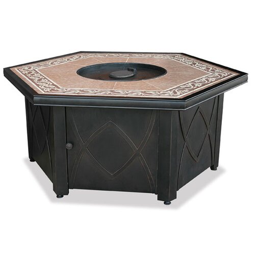 Uniflame Corporation LP Gas Fire Pit Table wi