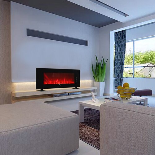 Luxury Linear Multicolor Flame Electric Fireplace | Wayfair