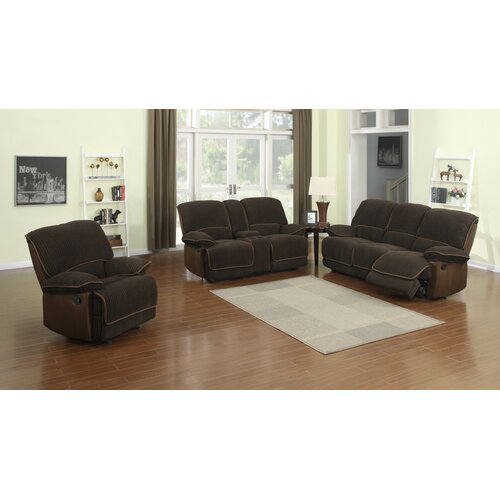 Sunset Trading Jackson Reclining Loveseat with Console