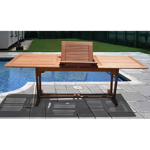 Vifah Airblade Rectangular Extension Dining Table