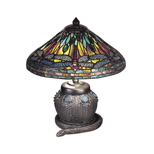 Dale Tiffany Dragonfly 2 Light Mini Table Lamp