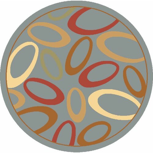 Rugs America Torino Light Blue Circles Rug