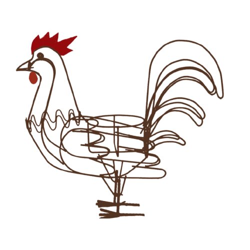 Deer Park Ironworks Rooster Planter