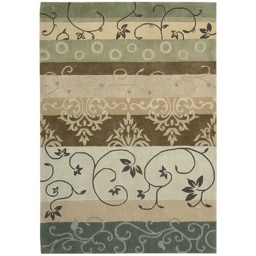 Nourison Contour Green Multi Rug