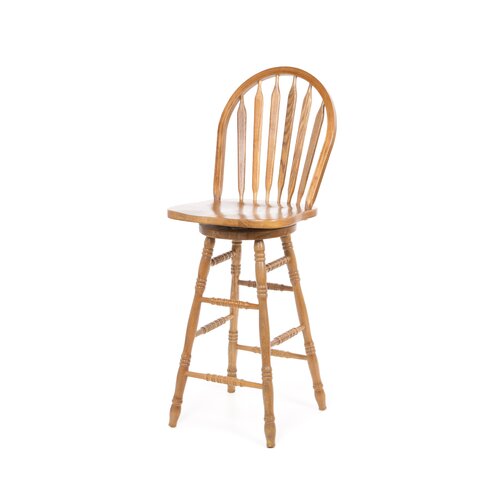 International Concepts 30 Arrowback Barstool (Oak) w/ Swivel