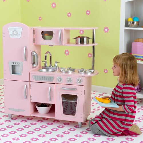 KidKraft Pink Vintage Kitchen & Reviews | Wayfair