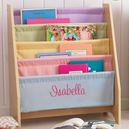 KidKraft Personalized Pastel Sling 28 Book Display