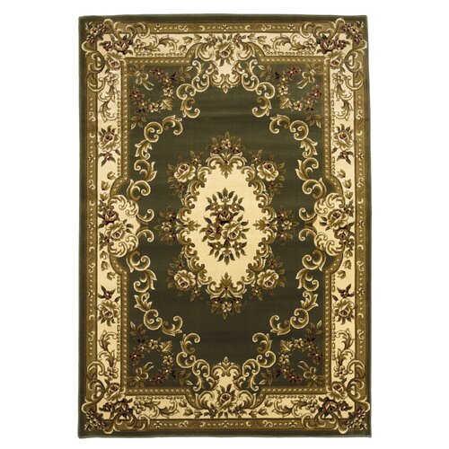 KAS Oriental Rugs Corinthian Green/Ivory Aubusson Rug