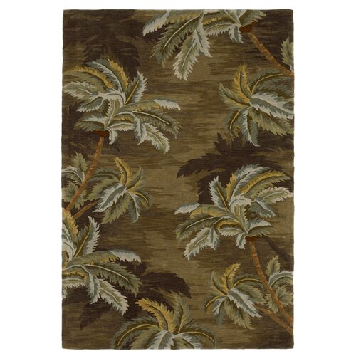 KAS Oriental Rugs Sparta Palm Trees Moss Rug