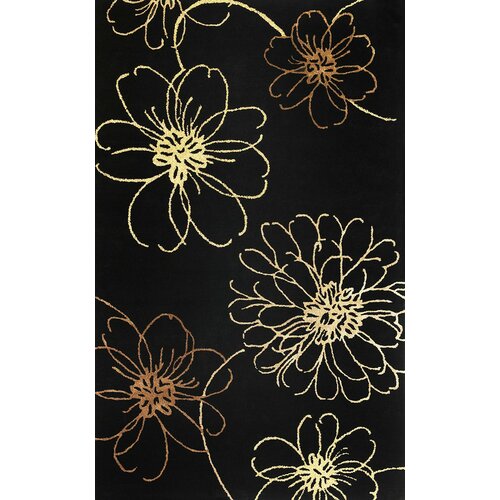 KAS Oriental Rugs Florence Black Silhouette Rug