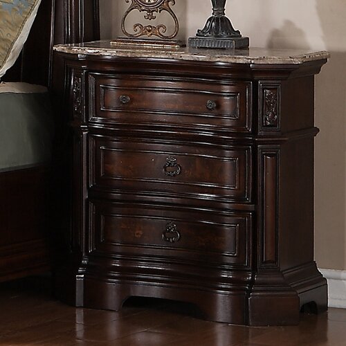 Samuel Lawrence Edington 3 Drawer Nightstand