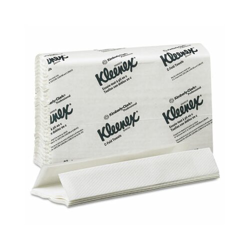  Clark Professional* Kleenex C Fold Paper Towels, 150/Pack, 16/Carton