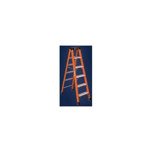 Fiberglass Twin Front Stepladder, 300 Pound Work Load Capacity