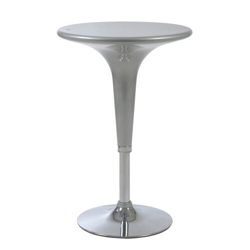 Eurostyle Clyde Adjustable Bar Table in Silver