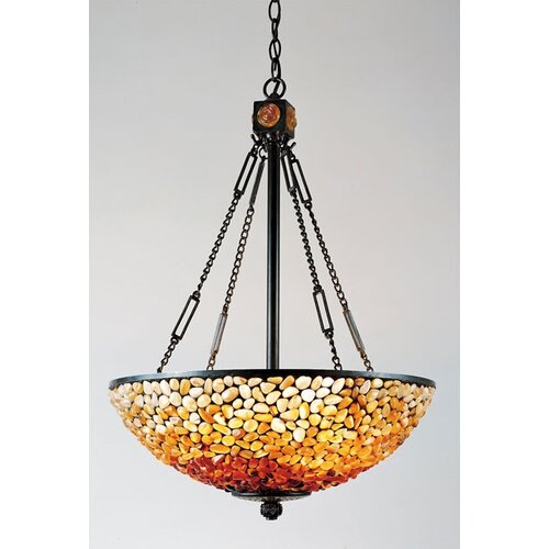 Quoizel Pomez 3 Light Tiffany Inverted Pendant