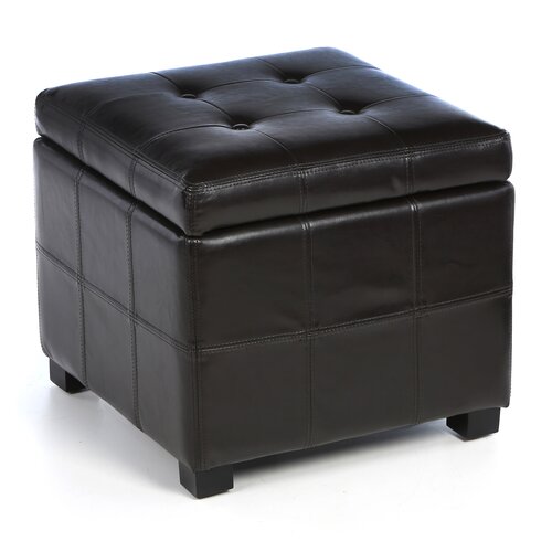 Safavieh Small Maiden Leather Ottoman