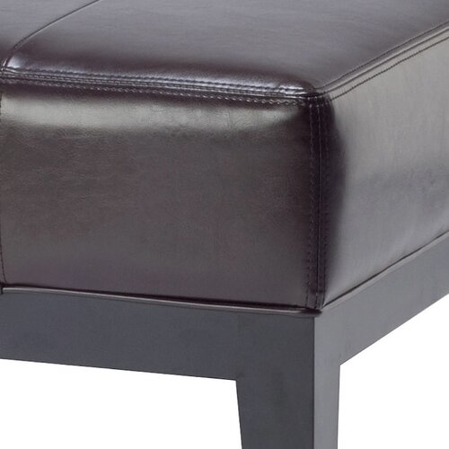 Safavieh Fulton Leather Ottoman