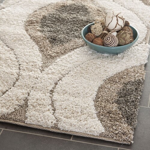 Safavieh Florida Cream & Smoke Shag Area Rug