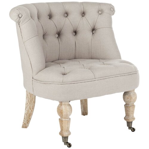 Safavieh Little Tufted Fabric Slipper Chair