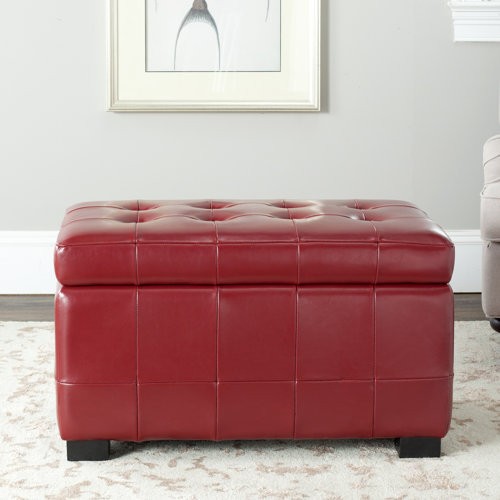 Safavieh Leather Ottoman