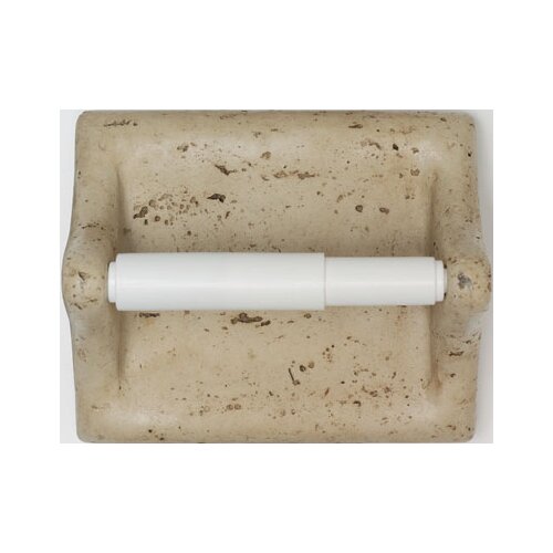 Mohawk Classic Travertine Resin Toilet Paper Holder with Plastic