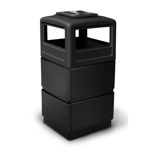 Commercial Zone PolyTec 38 Gallon 3 Tier Waste Container with Dome Lid