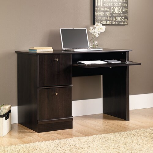 Sauder 46.5 W Computer Desk with Keyboard / Mouse Tray