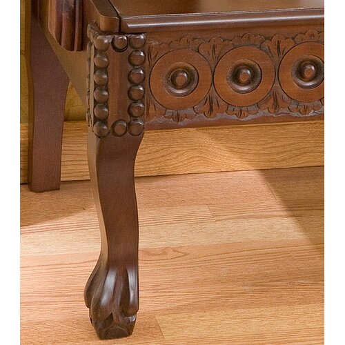 Wildon Home ® Vernon Handcarved Wood Entryway Storage Bench