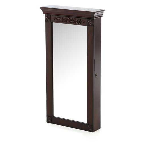 Wildon Home ® Franklin Wall Mount Jewelry Armoire   Espresso