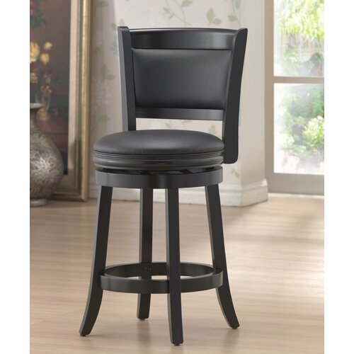 Boraam Augusta 24 Swivel Bar Stool with Cushion