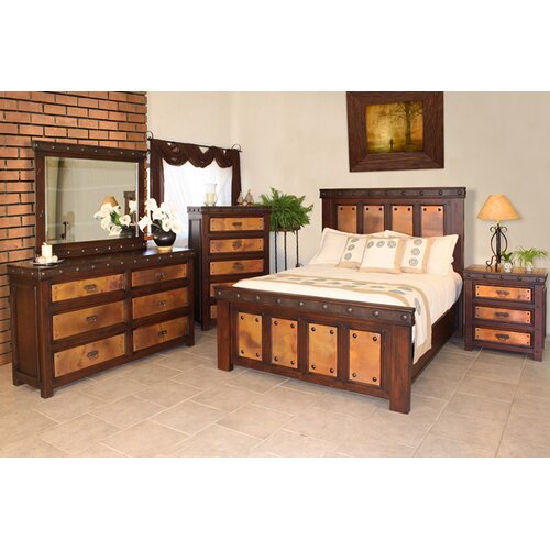 Artisan Home Furniture Copper Panel Bed