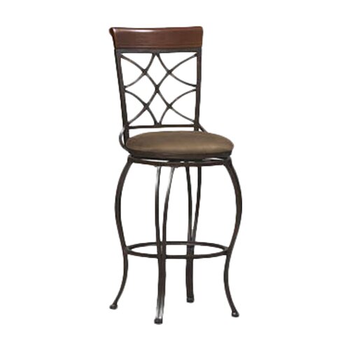 Linon Counter 24 Swivel Bar Stool with Cushion